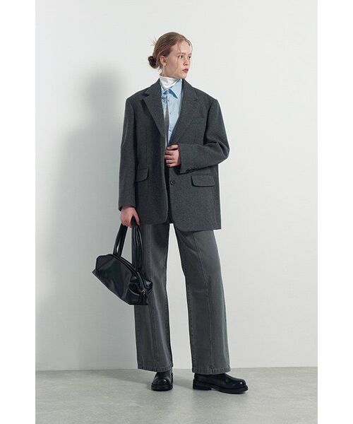 MUSINSA STANDARD WOMAN（ムシンサスタンダードウーマン）の「ウィメンズパネルワイドデニムパンツ[グレー]（デニムパンツ・レディース・その他・30/24/25/26/27/28/29）」の8枚目の写真