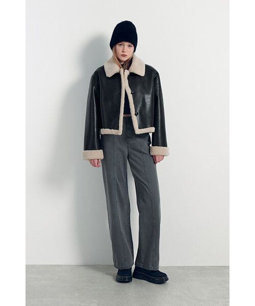 MUSINSA STANDARD WOMAN（ムシンサスタンダードウーマン）の「ウィメンズパネルワイドデニムパンツ[グレー]（デニムパンツ・レディース・その他・30/24/25/26/27/28/29）」の10枚目の写真