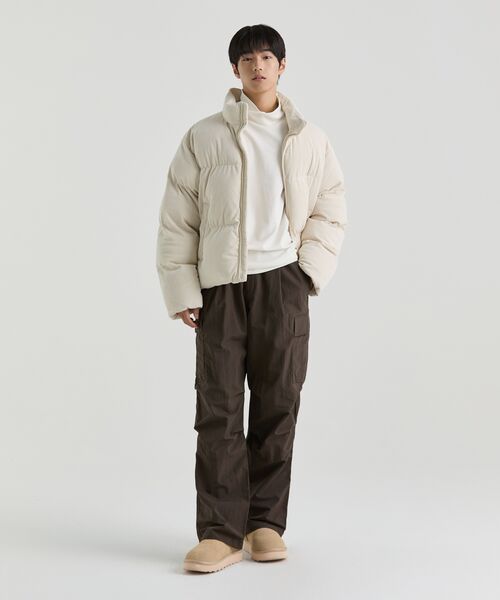 MUSINSA STANDARD（ムシンサスタンダード）の「デイリープファーコーデュロイショートパディングジャケット[クリーム]（ダウンジャケット/コート・メンズ・その他・SMALL/MEDIUM/LARGE/X-LARGE/XX-LARGE）」の14枚目の写真