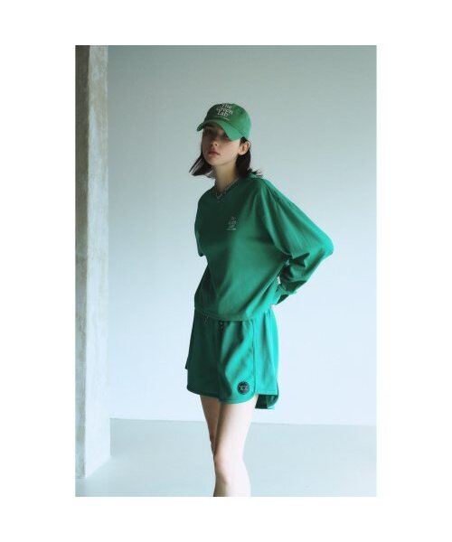 THE GREEN LAB（ザグリーンラボ）の「エッセンシャルクロップ長袖Tシャツ[グリーン]（Tシャツ/カットソー・レディース・その他・FREE）」の3枚目の写真