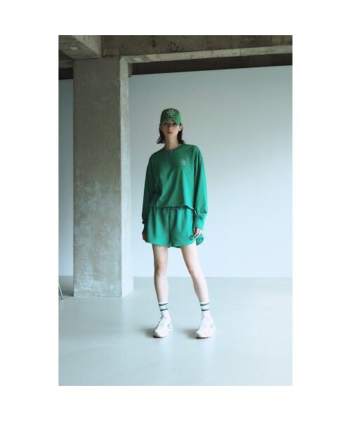 THE GREEN LAB（ザグリーンラボ）の「エッセンシャルクロップ長袖Tシャツ[グリーン]（Tシャツ/カットソー・レディース・その他・FREE）」の5枚目の写真