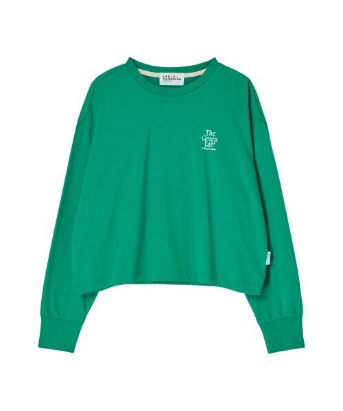 THE GREEN LAB（ザグリーンラボ）の「エッセンシャルクロップ長袖Tシャツ[グリーン]（Tシャツ/カットソー・レディース・その他・FREE）」の6枚目の写真