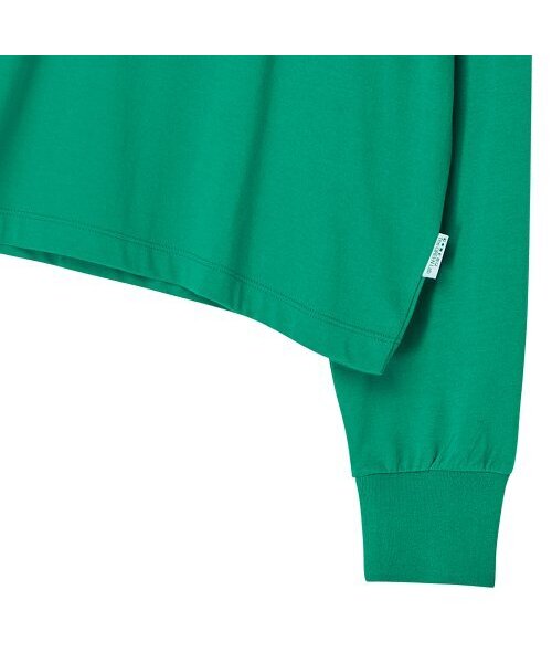 THE GREEN LAB（ザグリーンラボ）の「エッセンシャルクロップ長袖Tシャツ[グリーン]（Tシャツ/カットソー・レディース・その他・FREE）」の10枚目の写真
