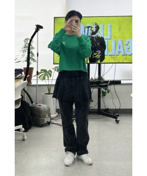 THE GREEN LAB（ザグリーンラボ）の「エッセンシャルクロップ長袖Tシャツ[グリーン]（Tシャツ/カットソー・レディース・その他・FREE）」の11枚目の写真