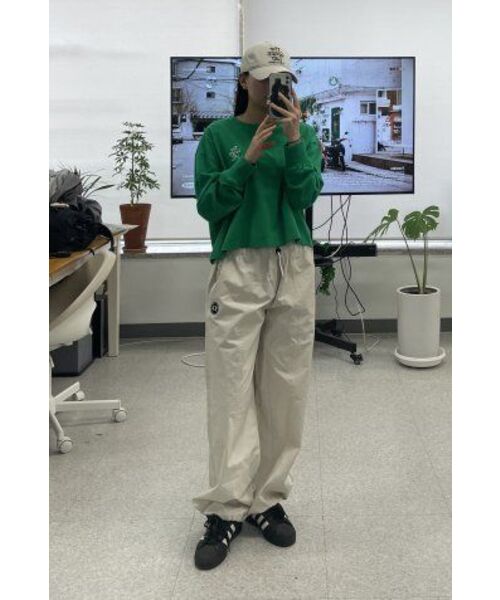 THE GREEN LAB（ザグリーンラボ）の「エッセンシャルクロップ長袖Tシャツ[グリーン]（Tシャツ/カットソー・レディース・その他・FREE）」の12枚目の写真