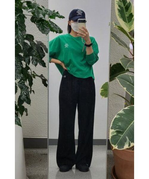 THE GREEN LAB（ザグリーンラボ）の「エッセンシャルクロップ長袖Tシャツ[グリーン]（Tシャツ/カットソー・レディース・その他・FREE）」の16枚目の写真