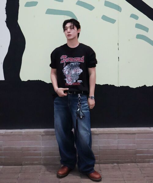 NOMANUAL（NOMANUAL）の「NM ENGINE T-SHIRT - DARK NAVY（Tシャツ/カットソー・レディース・その他・X-LARGE/SMALL/MEDIUM/LARGE）」の8枚目の写真