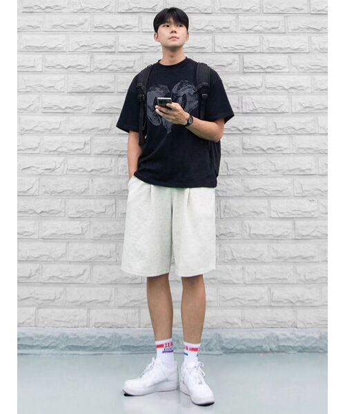 XERO（ゼロ）の「Deep One Tuck Sweat Shorts [Oatmeal]（その他パンツ・メンズ・その他・LARGE/MEDIUM/SMALL/X-LARGE）」の2枚目の写真