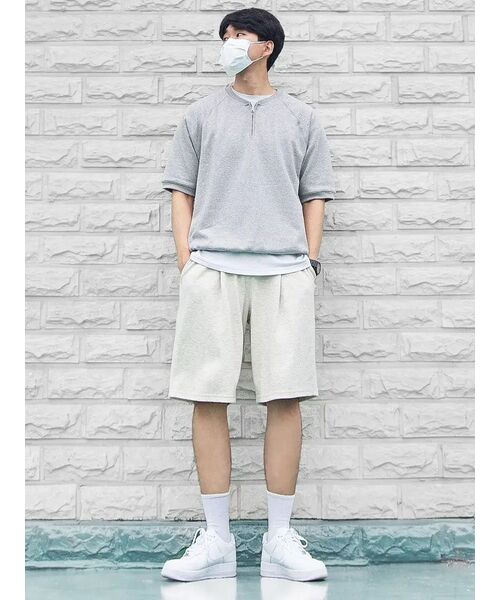 XERO（ゼロ）の「Deep One Tuck Sweat Shorts [Oatmeal]（その他パンツ・メンズ・その他・LARGE/MEDIUM/SMALL/X-LARGE）」の7枚目の写真