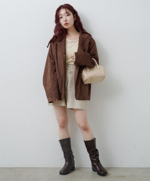 Kastane(カスタネ)の「レースシアートップス(Tシャツ/カットソー・レディース・チャコールグレー/アイボリー/ピンク・FREE)」の20枚目の写真