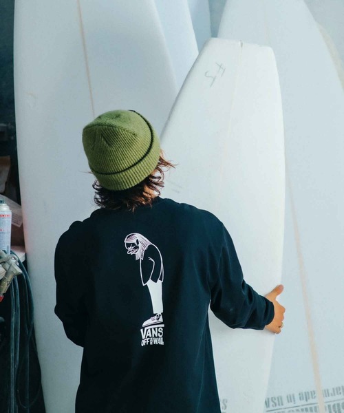 VANS（バンズ）の「YUSUKE HANAI Tシャツ / HANAI LS TEE Black VN000SPSBLK1（Tシャツ/カットソー・メンズ・ブラック・LARGE/MEDIUM/SMALL/X-LARGE/X-SMALL/XX-LARGE）」の6枚目の写真