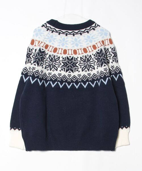 セール】ノルディック柄ニットプルオーバー（ニット/セーター