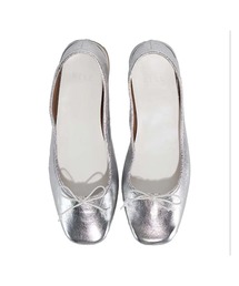 RELE（リレ）の「RELE リレ スクエアシープレザーリボンバレエシューズ（バレエシューズ）」