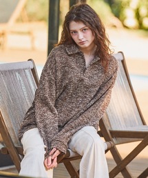 Casper John（キャスパージョン）の「Mix skipper polo sweat/ミックススキッパーポロスウェット（スウェット）」