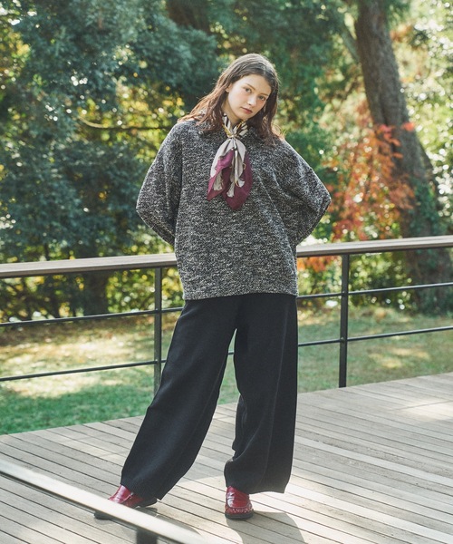 CASPER JOHN（キャスパージョン）の「Mix skipper polo sweat/ミックススキッパーポロスウェット（スウェット・メンズ・ブラック/ブラウン/アイボリー/ブルー・LARGE/MEDIUM/SMALL/X-SMALL）」の13枚目の写真