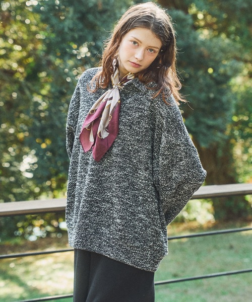 CASPER JOHN（キャスパージョン）の「Mix skipper polo sweat/ミックススキッパーポロスウェット（スウェット・メンズ・ブラック/ブラウン/アイボリー/ブルー・LARGE/MEDIUM/SMALL/X-SMALL）」の10枚目の写真