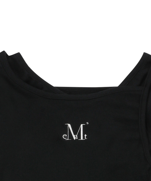 MUCENT(ムセント)の「ダブリ アンバランスセットTシャツ (4色)(Tシャツ/カットソー・レディース・ネイビー/ブラウン/グレー/ブラック・FREE)」の12枚目の写真