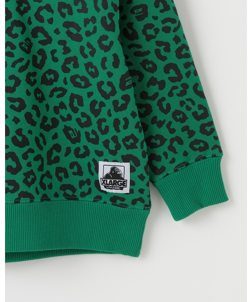 XLARGE KIDS（エクストララージキッズ）の「レオパード総柄パーカー（パーカー・キッズ・トップグレー/グリーン・90cm/130cm/110cm/140cm/100cm/120cm）」の10枚目の写真