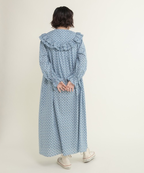 Dot&Stripes CHILD WOMAN(ドットアンドストライプス チャイルドウーマン)の「リバティデイジー・リンク ヨークフリルワンピース(ワンピース・レディース・ブルー/ピンク・FREE)」の11枚目の写真