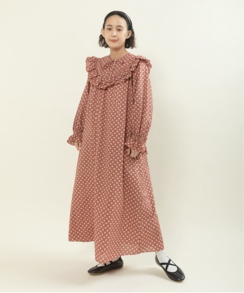 Dot&Stripes CHILD WOMAN(ドットアンドストライプス チャイルドウーマン)の「リバティデイジー・リンク ヨークフリルワンピース(ワンピース・レディース・ブルー/ピンク・FREE)」の3枚目の写真