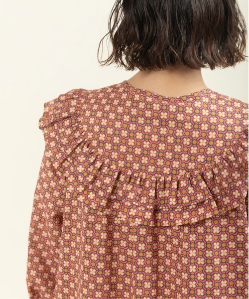 Dot&Stripes CHILD WOMAN(ドットアンドストライプス チャイルドウーマン)の「リバティデイジー・リンク ヨークフリルワンピース(ワンピース・レディース・ブルー/ピンク・FREE)」の8枚目の写真