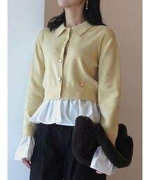 LAGUNAMOON | ペプラムドッキングニットカーディガン(カーディガン/ボレロ)