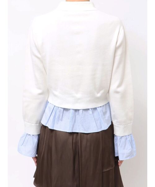 LAGUNAMOON（ラグナムーン）の「ペプラムドッキングニットカーディガン（カーディガン/ボレロ・レディース・チャコールグレー/イエロー/ブラウン/グリーン・FREE）」の9枚目の写真