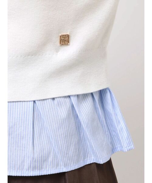 LAGUNAMOON（ラグナムーン）の「ペプラムドッキングニットカーディガン（カーディガン/ボレロ・レディース・チャコールグレー/イエロー/ブラウン/グリーン・FREE）」の12枚目の写真