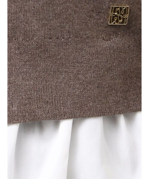 LAGUNAMOON（ラグナムーン）の「ペプラムドッキングニットカーディガン（カーディガン/ボレロ・レディース・チャコールグレー/イエロー/ブラウン/グリーン・FREE）」の19枚目の写真