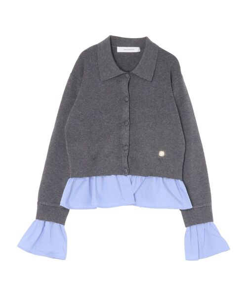 LAGUNAMOON（ラグナムーン）の「ペプラムドッキングニットカーディガン（カーディガン/ボレロ・レディース・チャコールグレー/イエロー/ブラウン/グリーン・FREE）」の21枚目の写真