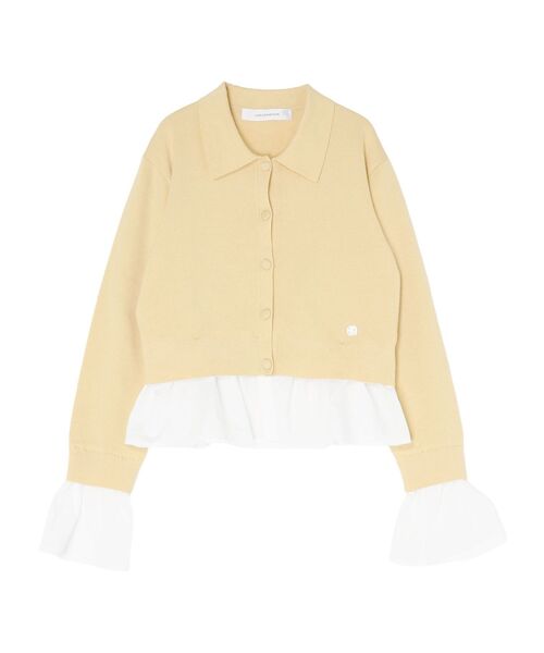 LAGUNAMOON（ラグナムーン）の「ペプラムドッキングニットカーディガン（カーディガン/ボレロ・レディース・チャコールグレー/イエロー/ブラウン/グリーン・FREE）」の22枚目の写真