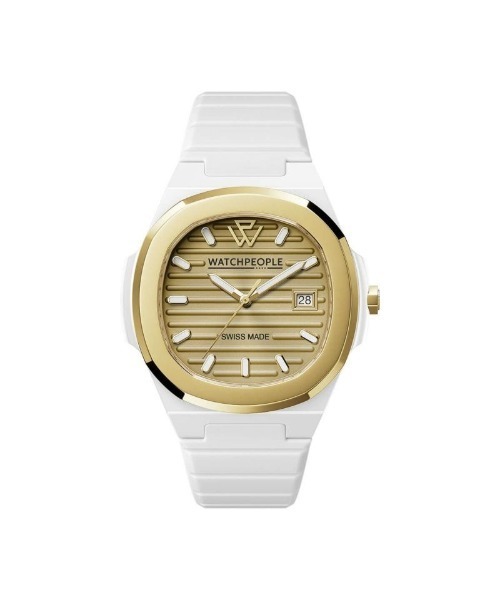 WATCHPEOPLE(ウォッチピープル)の「「WATCHPEOPLE/ウォッチピープル」WP7 - ソリッド - シリ(アナログ腕時計・メンズ・ブラック系その他/ブラック×ブルー/ホワイト×ゴールド/ブラック×グリーン/ミント/ホワイト系その他/ブラック×ゴールド/ブラック×シルバー・FREE)」の2枚目の写真