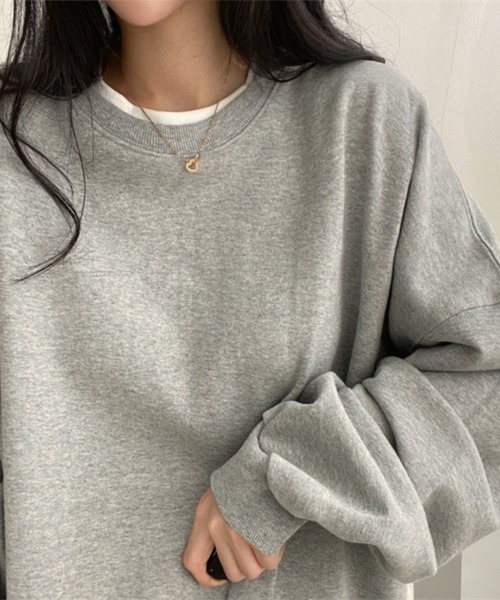 Flugge(フラッジー)の「クルーネックレイヤードスウェット(スウェット・レディース・ブラック/グレー/ブルー・LARGE/MEDIUM)」の6枚目の写真