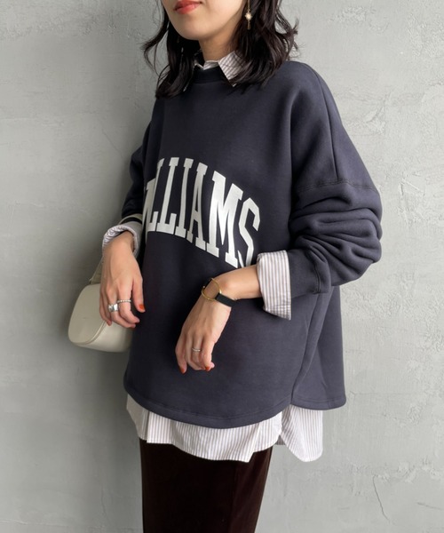 MICA&DEAL/マイカアンドディール] WILLIAMS ロゴプリント オーバー