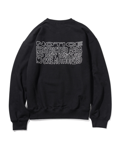 MASSNOUN(マスノウン)の「リスティクティッドエリア ヘビーオーバーサイズマンツーマンTシャツ MSHCR002-BK(スウェット・レディース・その他・SMALL/MEDIUM/XL)」の1枚目の写真
