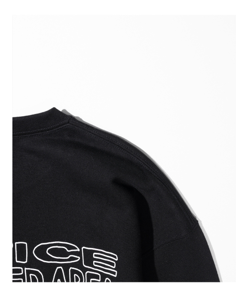 MASSNOUN(マスノウン)の「リスティクティッドエリア ヘビーオーバーサイズマンツーマンTシャツ MSHCR002-BK(スウェット・レディース・その他・SMALL/MEDIUM/XL)」の2枚目の写真