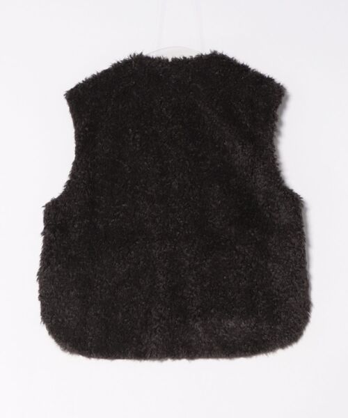 SWITCH BY ARCH(スイッチバイアーチ)の「/SWITCH by ARCH/Poodle Fur Vest プードル ファー ベスト ARM-723(ベスト・レディース・チャコールグレー/グレイッシュベージュ・FREE)」の3枚目の写真