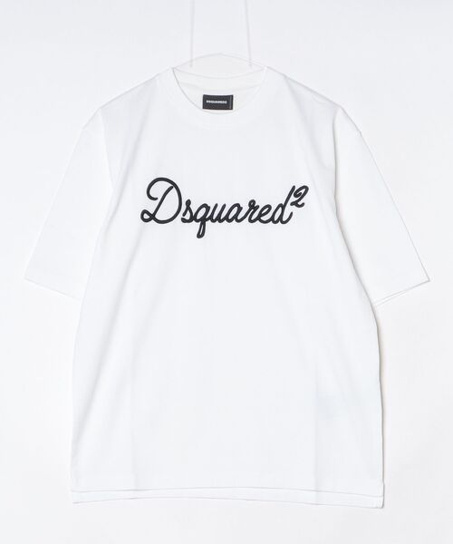 DSQUARED2(ディースクエアード)の「Loose Fit Dsquared2 Signature/0261/CO(Tシャツ/カットソー・メンズ・ホワイト/ブラック・S/M/L/XL)」の1枚目の写真