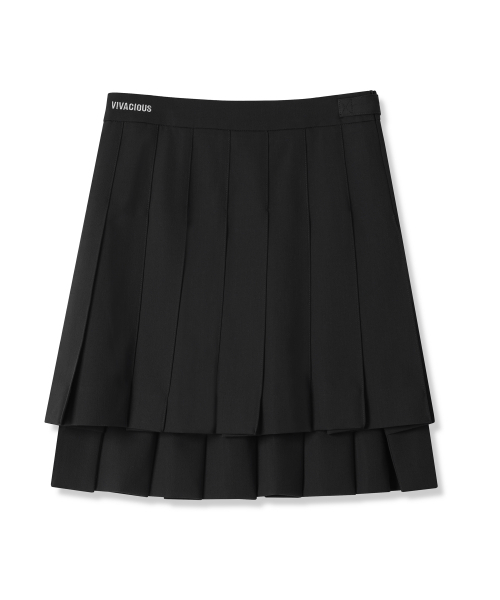 Vivacious(ビバシャス)の「Boy Unbalanced Skirt - 2COL(スカート・レディース・チャコール/ブラック・SMALL/MEDIUM)」の5枚目の写真