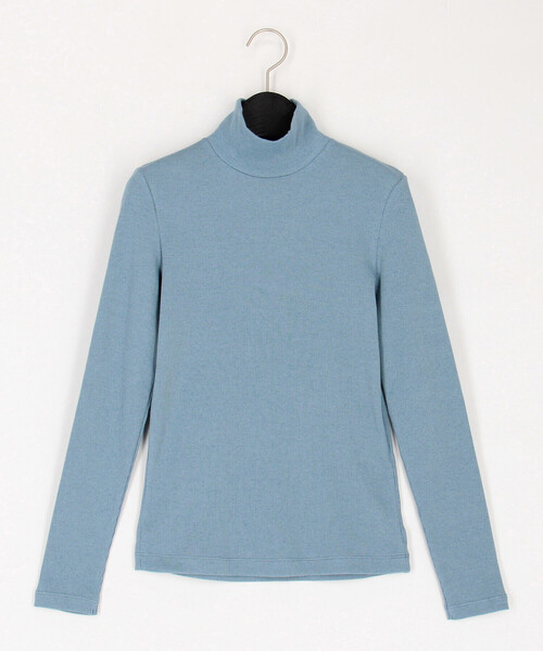 COMME CA（コムサ）の「〔 TALLサイズ 〕 コットンウールテレコ プルオーバー（Tシャツ/カットソー・レディース・サックスブルー/ブラック/トップグレー・13号/15号）」の3枚目の写真