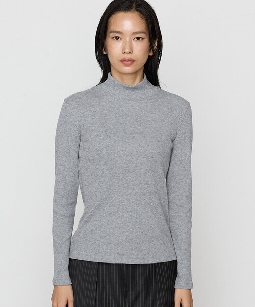 COMME CA（コムサ）の「〔 TALLサイズ 〕 コットンウールテレコ プルオーバー（Tシャツ/カットソー・レディース・サックスブルー/ブラック/トップグレー・13号/15号）」の8枚目の写真