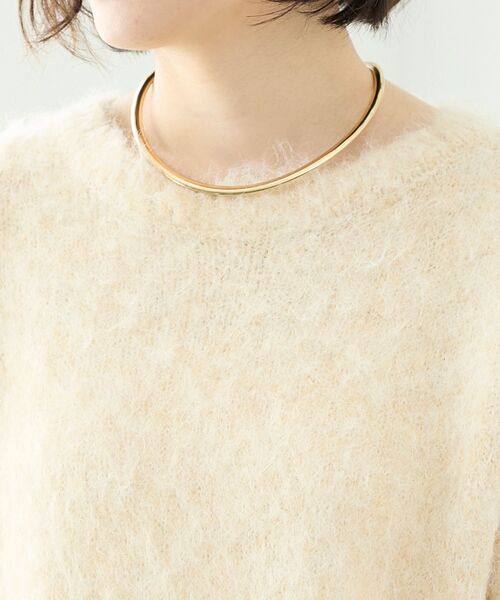 le.coeur blanc(ルクールブラン)の「O フラットネックカフ(ネックレス・レディース・ゴールド・FREE)」の8枚目の写真