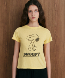 ステップビーグルスヌーピーTシャツ (YELLOW)