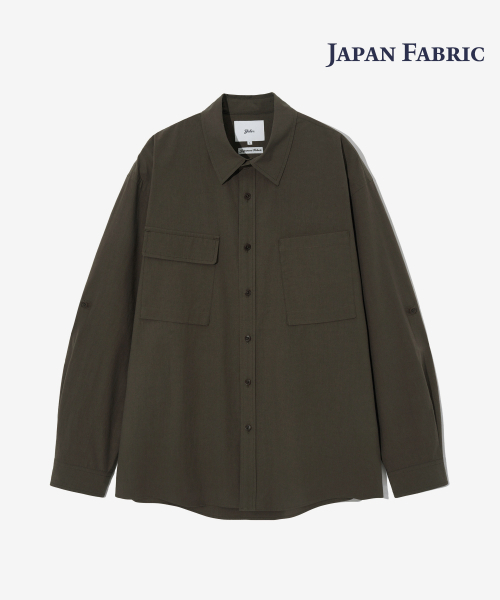 YALE(イェール)の「60S TYPEWRITER DOUBLE POCKET SCROLL SLEEVE SHIRT BROWN(シャツ/ブラウス・レディース・その他・SMALL/X-LARGE/MEDIUM/LARGE)」の2枚目の写真