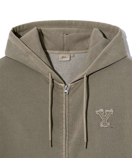 YALE(イェール)の「Yロゴピグメントフードジップアップベージュ(パーカー・レディース・その他・SMALL/MEDIUM/LARGE/X-LARGE)」の3枚目の写真
