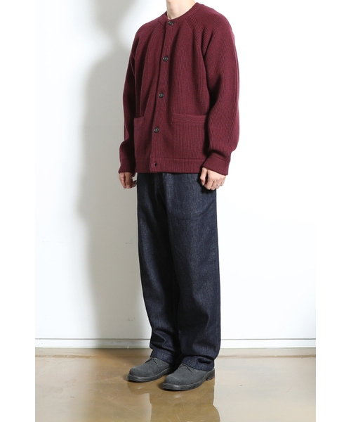 HORLISUN(ホーリーサン)の「Annette Superfine Wool Heavy Rib Knit Cardigan Melange Burgundy(カーディガン/ボレロ・レディース・その他・MEDIUM/LARGE)」の8枚目の写真