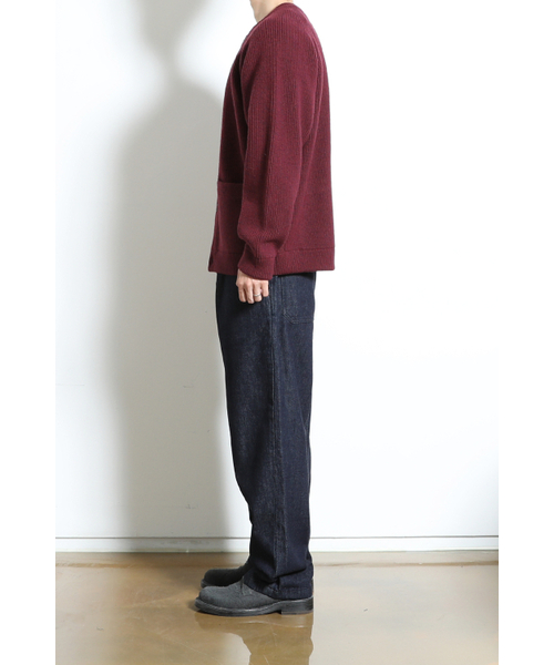 HORLISUN(ホーリーサン)の「Annette Superfine Wool Heavy Rib Knit Cardigan Melange Burgundy(カーディガン/ボレロ・レディース・その他・MEDIUM/LARGE)」の9枚目の写真