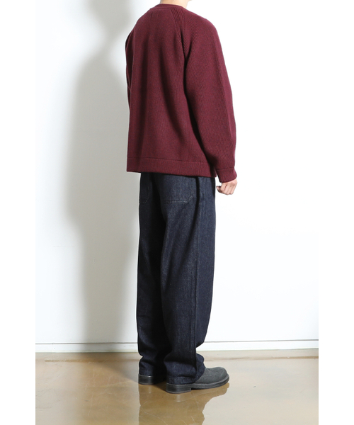 HORLISUN(ホーリーサン)の「Annette Superfine Wool Heavy Rib Knit Cardigan Melange Burgundy(カーディガン/ボレロ・レディース・その他・MEDIUM/LARGE)」の10枚目の写真