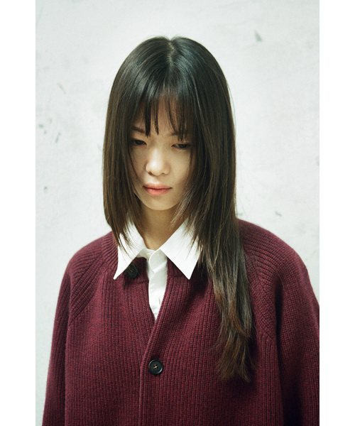 HORLISUN(ホーリーサン)の「Annette Superfine Wool Heavy Rib Knit Cardigan Melange Burgundy(カーディガン/ボレロ・レディース・その他・MEDIUM/LARGE)」の16枚目の写真