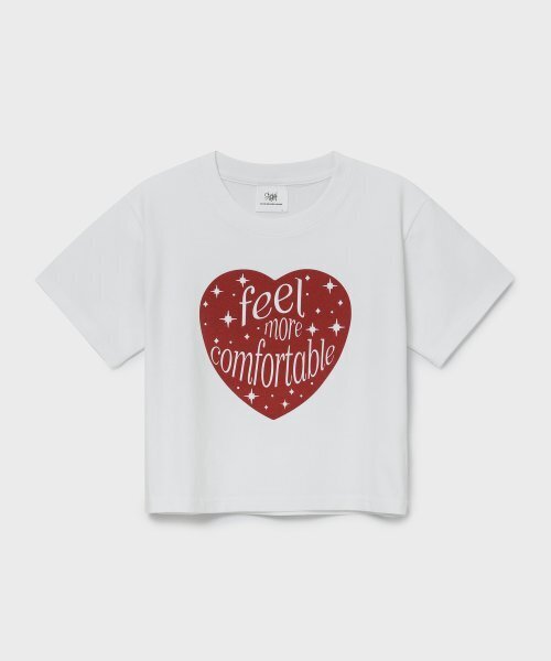 SLOW RECORD HOUSE（スローレコードハウス）の「フィルモアハートクロップ半袖Tシャツ_ホワイト（Tシャツ/カットソー・レディース・その他・OS）」の2枚目の写真